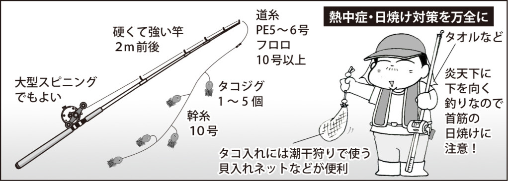 Let S オクトパッシング 岸ダコ入門マニュアル タックル 仕掛け 釣り方を詳しく解説 ニュース つりそく 釣場速報